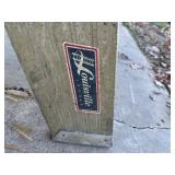 Louisville Three Step Ladder with Wheels and Handle 300 lb Capacity