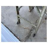 Louisville Three Step Ladder with Wheels and Handle 300 lb Capacity