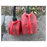 Two Gas Cans - 2.5 Gallon and 1.25 Gallon