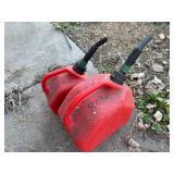 Two Gas Cans - 2.5 Gallon and 1.25 Gallon
