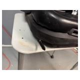 Forklift Seat. Adjustable, Seat Belt, Arm Rest, Back Storage Area. In very good condition