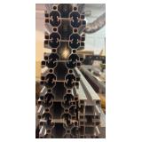 Nine Pieces Various Sized 80/20 Aluminum