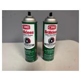 CRC Brakleen. Two Full Bottles.  Missing Caps.