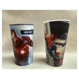 Eight Superhero - 3D Cups Various Sizes