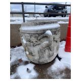 4 Large Concrete Landscaping Urns