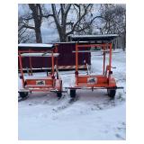 2 Solar Road Sign Trailers