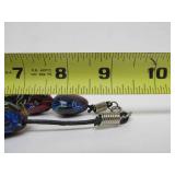 Great Looking Large Hand Blown Glass Bead Necklace #2
