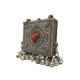 Antique Ornate Tibetan Prayer Box Gau Pendant