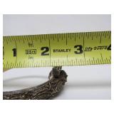 Awesome Vintage Oriental Bone & Silver Dragon Bracelet