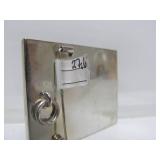 Larger Sculptural Sterling Silver & Amber Pendant