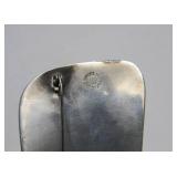 Sterling Silver & Amber Brooch w/Birds