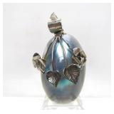 Sterling Silver Floral Pendant w/Mother of Pearl