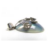 Sterling Silver Floral Pendant w/Mother of Pearl