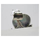 Sterling Silver Floral Pendant w/Mother of Pearl