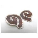 Larger Modernist Sterling Silver Earrings by Jan Suchodolski