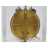 Large African Necklace w/Alligator Pendant & Beautiful Stone Beads