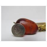 Large African Necklace w/Alligator Pendant & Beautiful Stone Beads