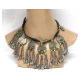 Old Vintage Tribal Afghani Large Coin Necklace