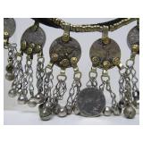 Old Vintage Tribal Afghani Large Coin Necklace