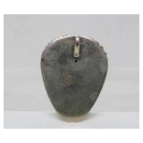 Modernist Sterling Silver Face Pendant