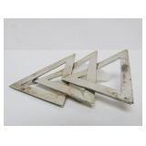 Large Sterling Silver Taxco Brooch w/Interlocking Triangles