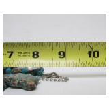 Great Looking Necklace w/Large Genuine Turquoise Slab Beads