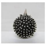 Very Cute Heavy Sterling Silver Hedgehog Brooch