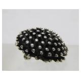 Very Cute Heavy Sterling Silver Hedgehog Brooch