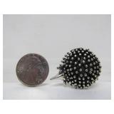 Very Cute Heavy Sterling Silver Hedgehog Brooch