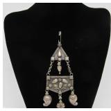 Large Vintage Bedouin Silver Pendant