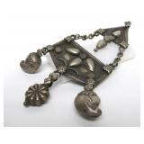 Large Vintage Bedouin Silver Pendant