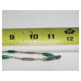 Great Looking Vintage Enameled Brass Chinese Lion or Foo Dog Pendant Necklace