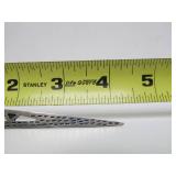 4.25" Retro Geometric Sterling Silver Brooch w/Black Insert