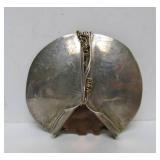 Sculptural Modernist Sterling Silver & Copper Brooch