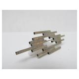 Vintage Sculptural Modernist Sterling Silver Brooch by Aaron Rubenstein