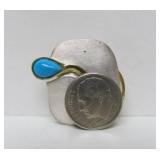 Excellent Signed Vintage West German Modernist Sterling Silver Brooch Pendant