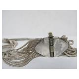 Outstanding Sterling Silver Enameled Necklace & Bracelet Set