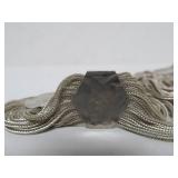 Outstanding Sterling Silver Enameled Necklace & Bracelet Set