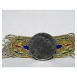 Outstanding Sterling Silver Enameled Necklace & Bracelet Set