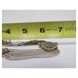 Outstanding Sterling Silver Enameled Necklace & Bracelet Set