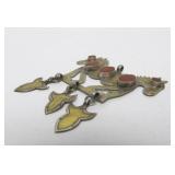 Antique Turkoman Silver Dual Horse Pendant