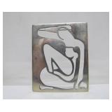 Sterling Silver Picasso Style Cutout Figural Brooch