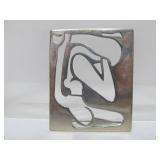 Sterling Silver Picasso Style Cutout Figural Brooch
