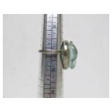 Wonderful Signed Sterling Silver BURLE MARX "Forma Livre" Carved Stone Ring