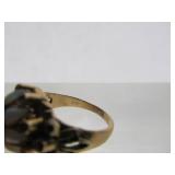 Gorgeous Vintage 18K Gold Ring Encrusted w/Rubies & Opals