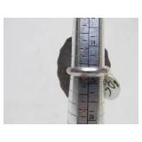 Old Vintage Inlaid Native American Sterling Silver Ring