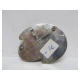 Large Vintage Taxco Sculptural Sterling Silver Brooch Pendant w/Onyx