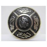 Vintage Ecuadorian Silver Brooch Pendant