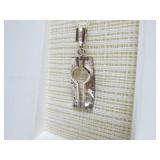 Mid Century Danish Modern Sterling Silver Pendant Necklace by Kalevi Sara