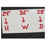 Drop-Leaf Accent Table with Cabriole Legs, 32 inch Width